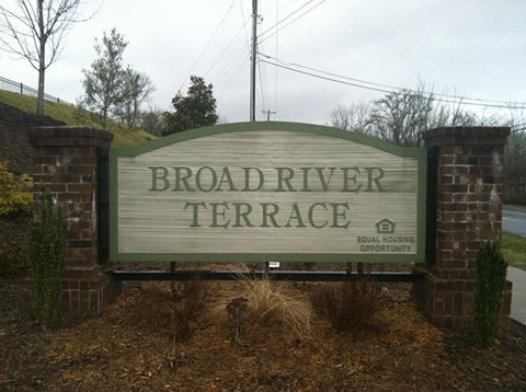 Broad River Terrace Sign