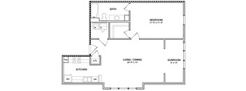 A11 Floor Plan at Marsh View Place, South Carolina, 29455