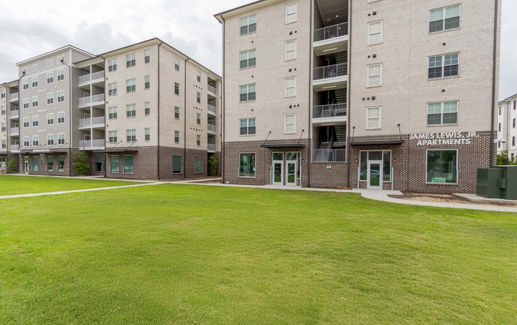 Property Exterior with Lush Green Space at James Lewis Jr, Charleston, SC 29403