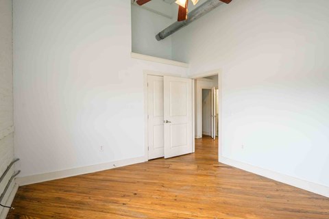 Vacant interior at Kemper Lofts Apartments, Lynchburg, Virginia