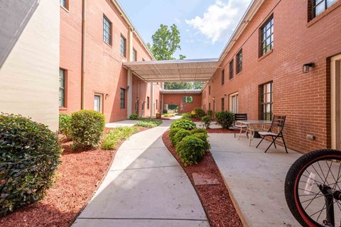 Walkway Path at Mebane Mill Lofts, North Carolina
