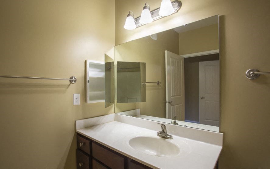 Refreshing Bathroom at The Parker at Cone Apartments, Greenville, NC