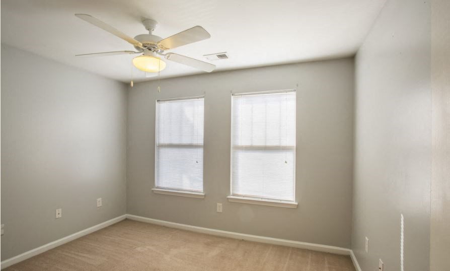 Bedroom at The Parker at Cone Apartments, Greenville, NC, 29609