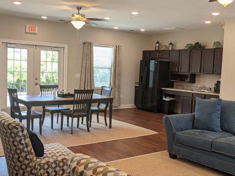 Living room and Kitchen at Rivers Place SC LLC, North Charleston, SC