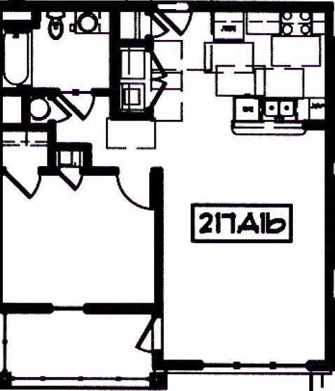 1 Bedroom Floor Plan