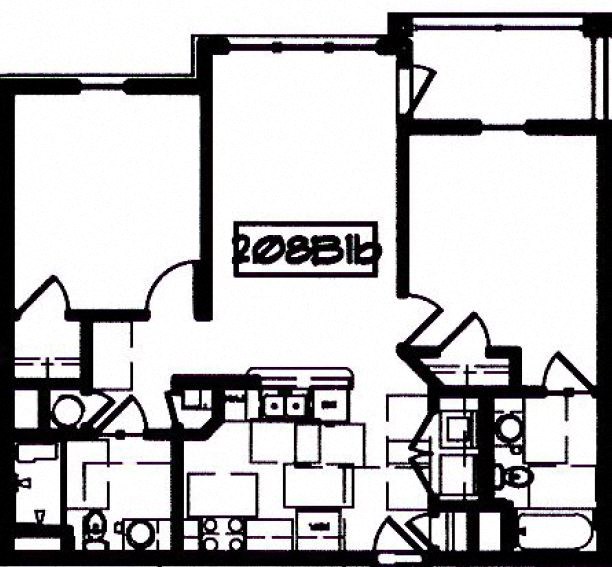 2 Bedroom Floor Plan
