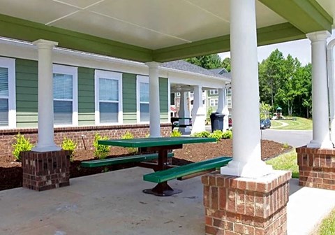 Outdoor Seating at Westgate Terrace Apartments, Franklin, NC, 28734