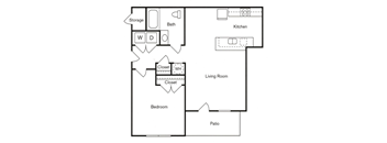 1 Bedroom Floor Plan
