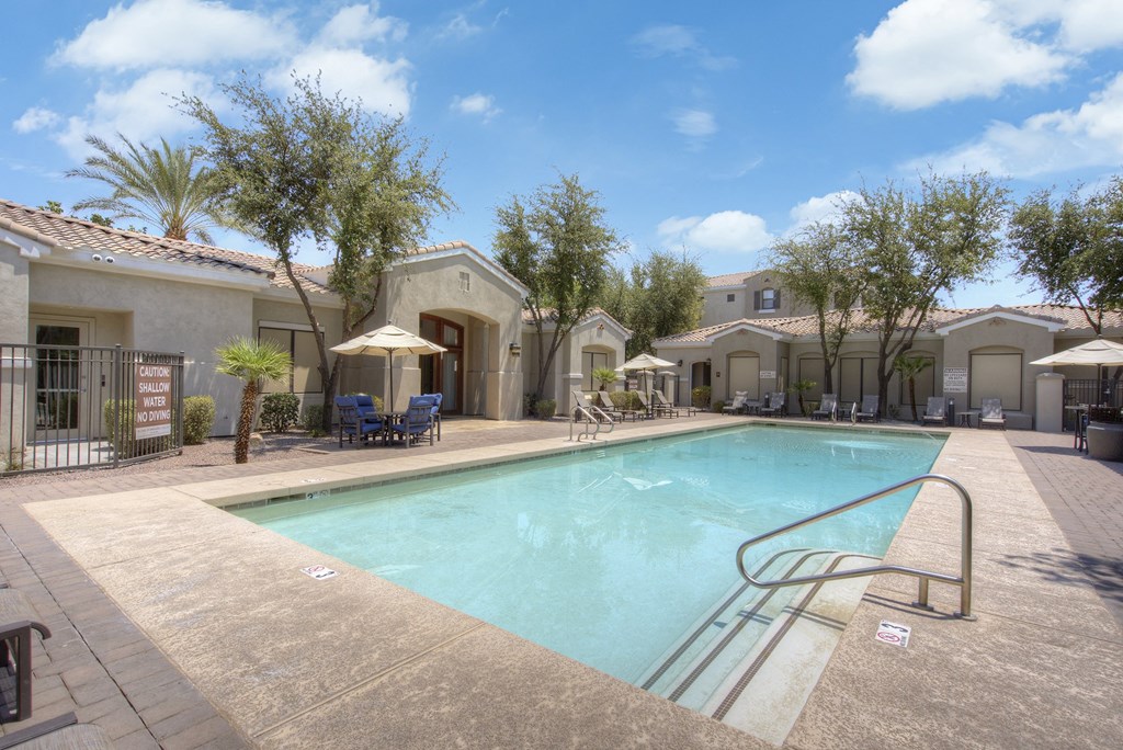 Pool and pool patio at Trails at San Tan in Gilbert AZ