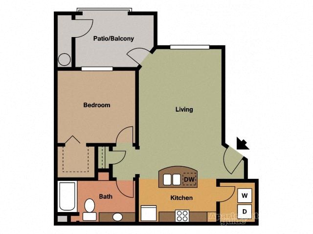 1 bedroom 1 bathroom at Trails at San Tan Apartments in Gilbert, AZ