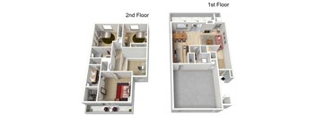1795 Sq Ft Floor Plan at Villa Contento in Phoenix AZ