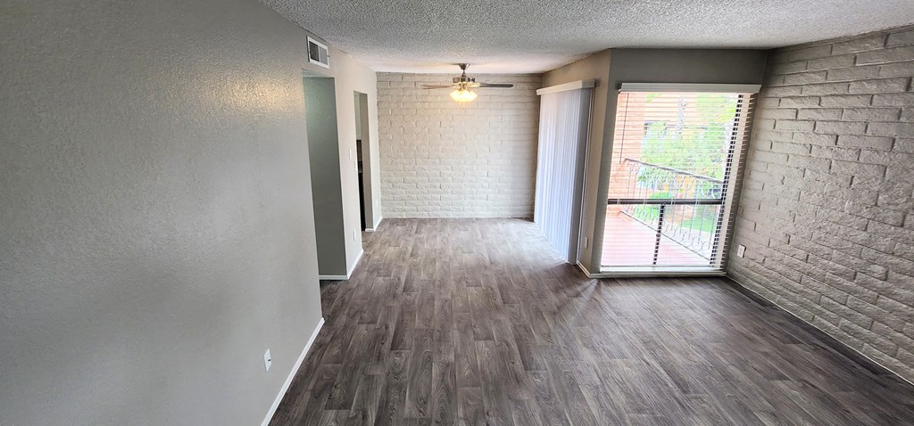 1x1 SW Full Upgrade Living Room at Mission Palms Apartment Homes in Tucson AZ