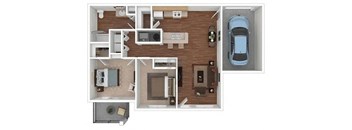 2 bed 1 bath Sunset Hills 911 sqft at Desert Sage Apartments in Goodyear Arizona
