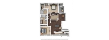 2 bed 2 bath The Estancia 1203 sqft