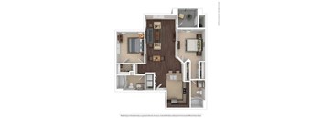 2 bed 2 bath The Jordan 1,033 sqft