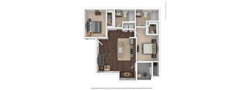 2 bed 2 bath The Mondavi 1,053 sqft