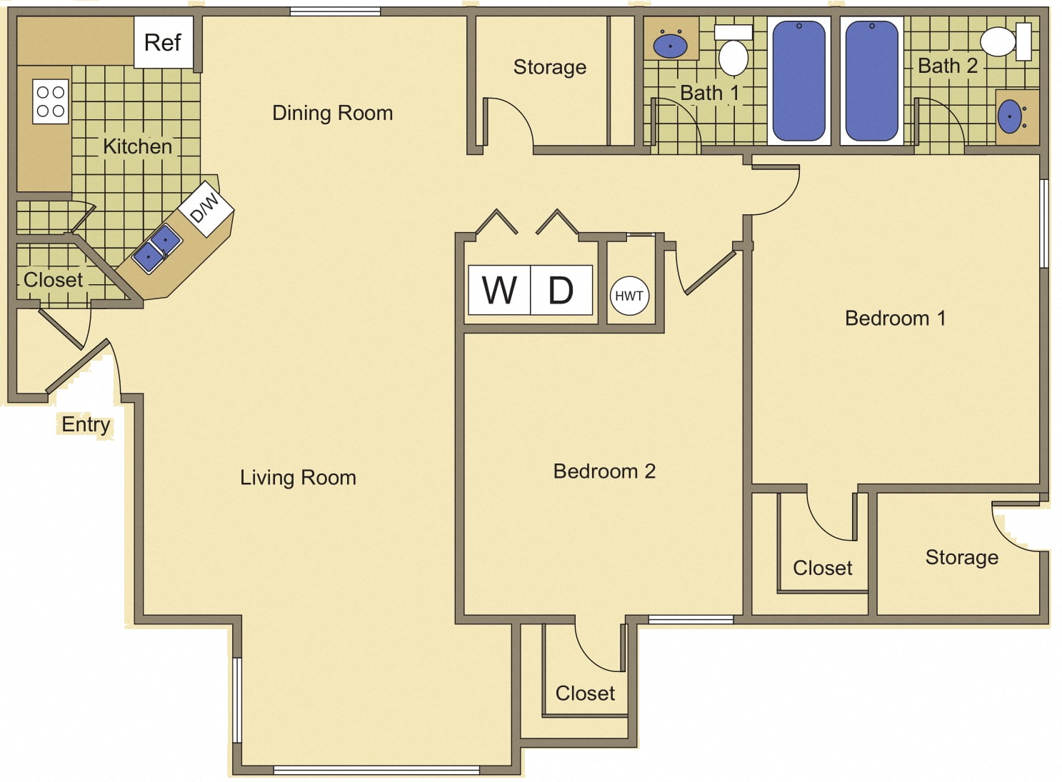 2 bedroom 2 bathroom at Bella Vita in Bullhead City, AZ