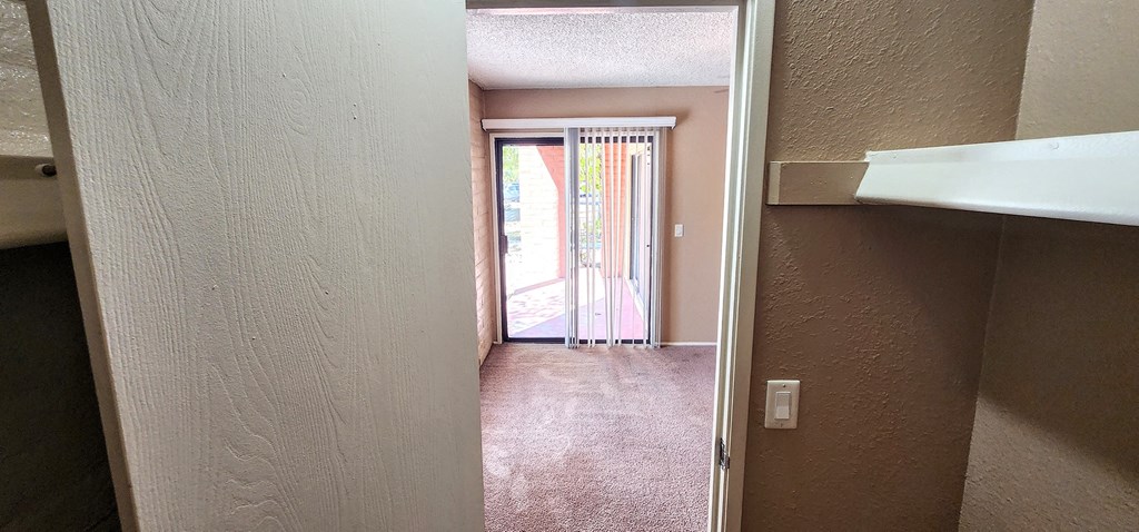 2x2 Downstairs Brown Upgrade Main Closet at Mission Palms Apartment Homes in Tucson AZ