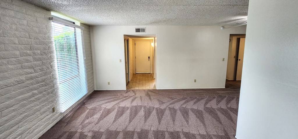 2x2 Downstairs Classic Living Room at Mission Palms Apartment Homes in Tucson AZ
