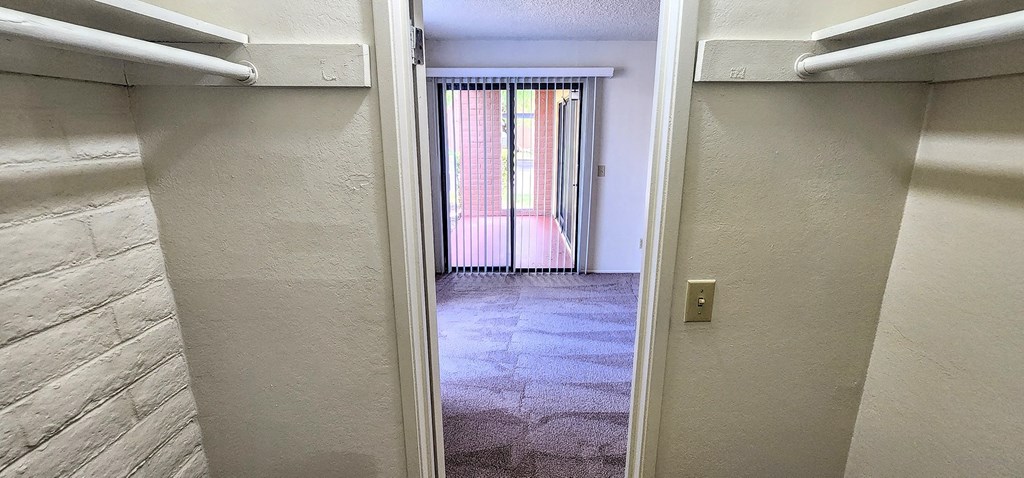 2x2 Downstairs Classic Main Closet at Mission Palms Apartment Homes in Tucson AZ