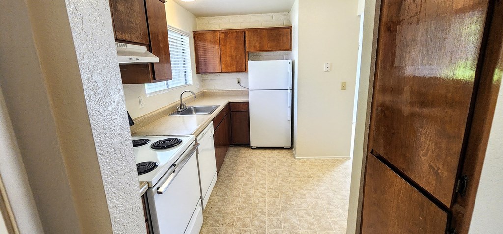 2x2 Upstairs Classic Kitchen at Mission Palms Apartment Homes in Tucson AZ