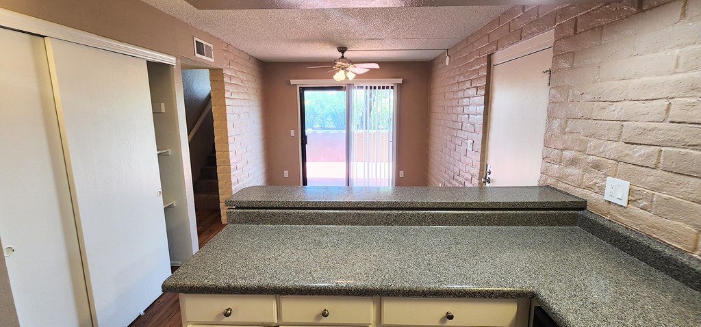 2x2 and a half Bath Brown Upgrade Dining Room at Mission Palms Apartment Homes in Tucson AZ