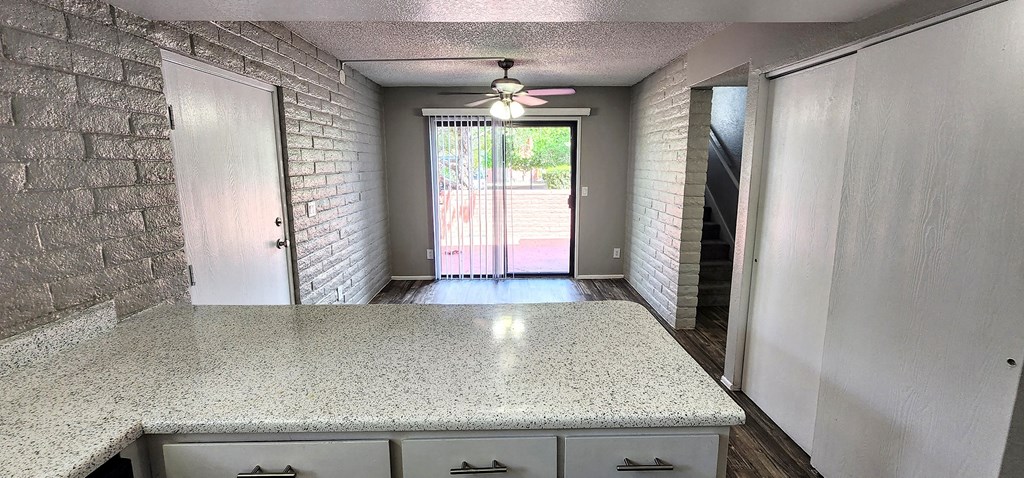 2x2 and a half Bath Bryten Upgrade Dining Room at Mission Palms Apartment Homes in Tucson AZ