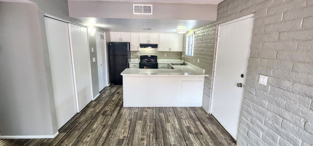 2x2 and a half Bath Bryten Upgrade Kitchen at Mission Palms Apartment Homes in Tucson AZ