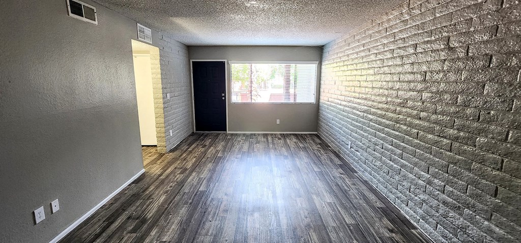 2x2 and a half Bath Bryten Upgrade Living Room at Mission Palms Apartment Homes in Tucson AZ