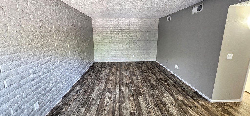 2x2 and a half Bath Bryten Upgrade Spacious Living Room at Mission Palms Apartment Homes in Tucson AZ