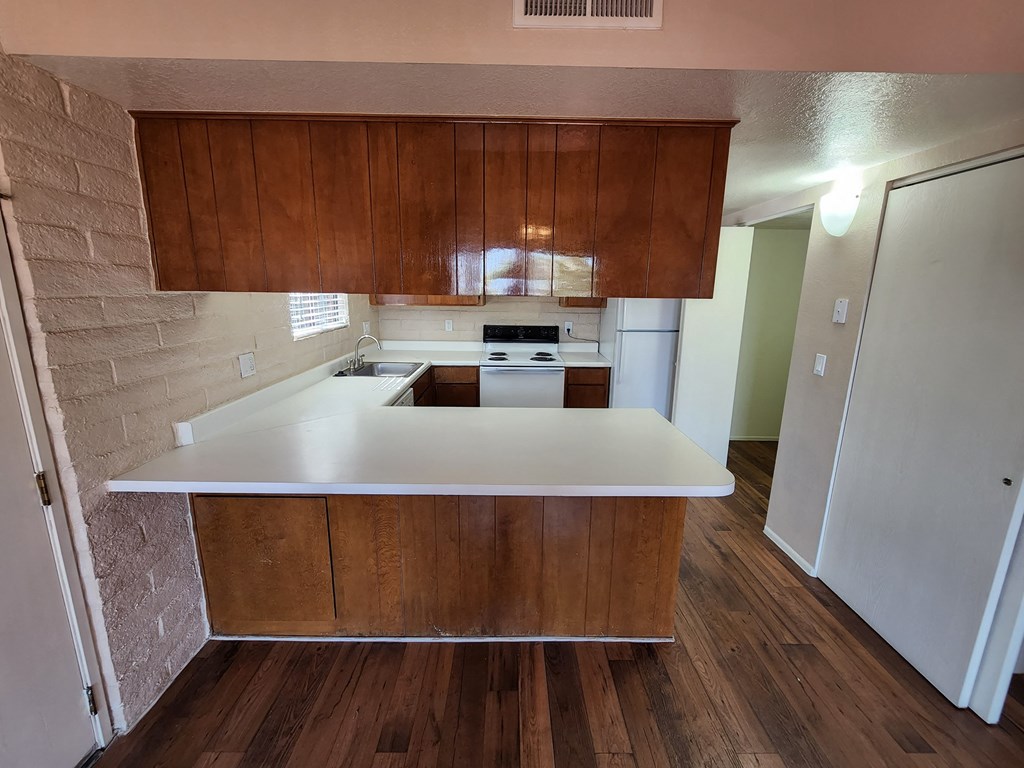 2x2 and a half Bath Classic Kitchen at Mission Palms Apartment Homes in Tucson AZ