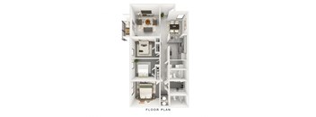 3 Bed 2 Bath 1350 ft