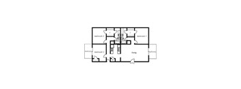 3 bedroom 2 bathroom floor plan at The View At Catalina Apartments in Tucson, AZ