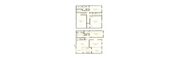 3 bedroom 3 bathroom floor plan at Wellington Estates in San Antonio, TX