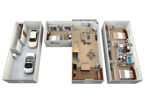 Three Bedroom Three Bath