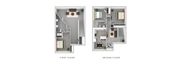 3x2 floorplan at The Heights at Tramway