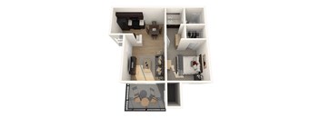 1 Bedroom 1 Bathroom 564 Sqft at Orchard on Gilbert Apartments in Arizona