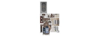 A2 Floorplan at Cambria Apartments in Gilbert Arizona