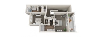 Two Bedroom Two and a Half Bath