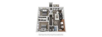 Acacia Pointe Two Bedroom Floorplan