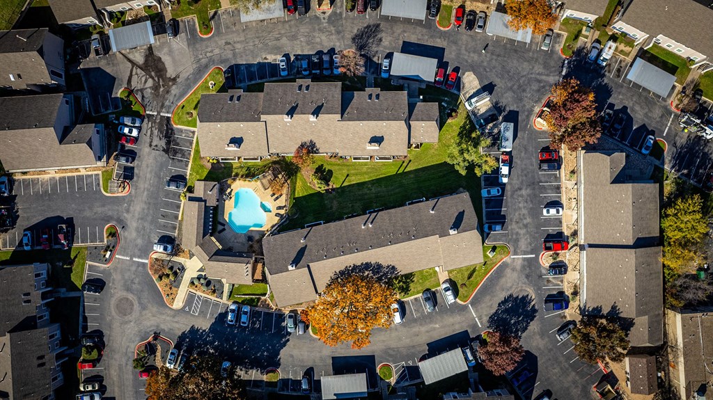 Aerial Community View at The Villas at Quail Creek Apartment Homes in Austin Texas