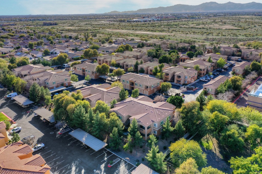 Aerial Exterior (4) La Borgata in Surprise AZ Feb 2020