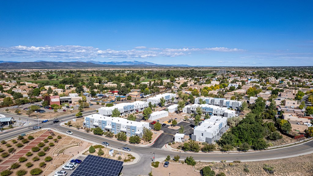 Aerial View of Community at The Bluffs at Tierra Contenta Apartments in Santa Fe New Mexico