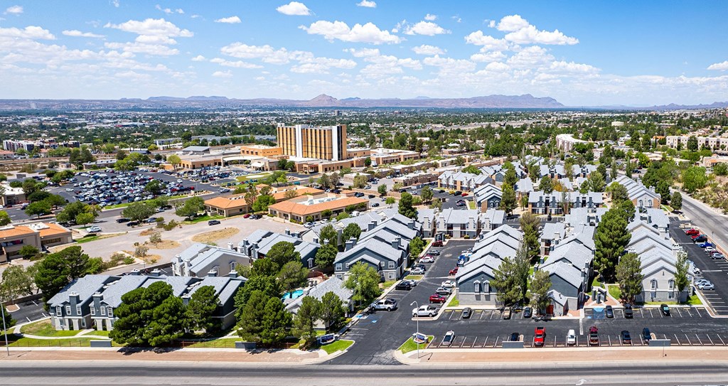 Aerial View of Park Place Apartments in Las Cruces New Mexico
