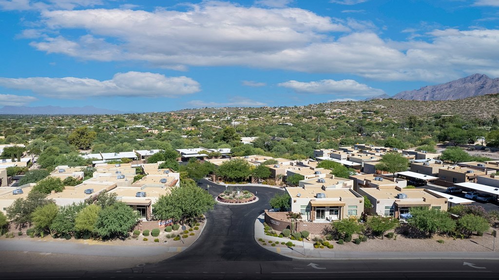 Aerial of Sabino Vista Apartments in Tucson