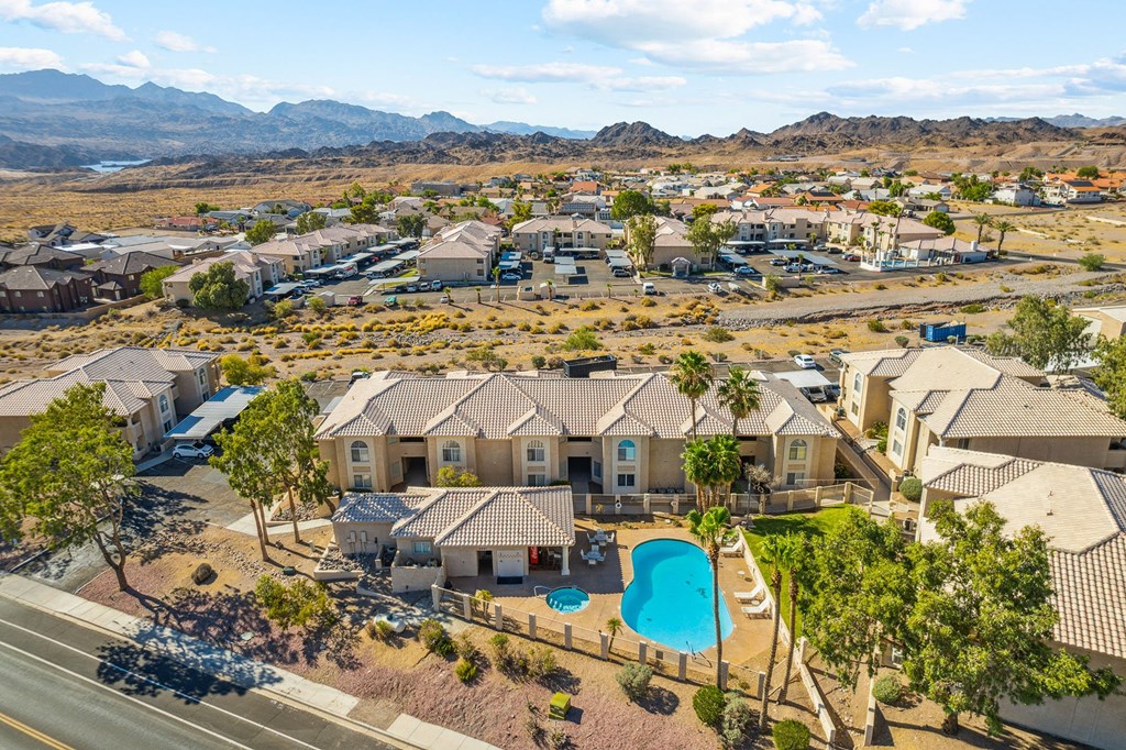 Aerial of Stone Ridge Apartments in Bullhead City