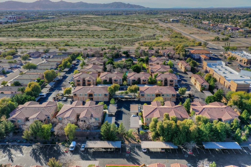 Aerial view at La Borgata Apartments in Surprise AZ