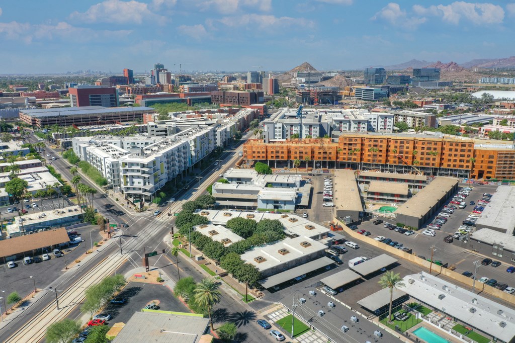 Aerial view at The Regency Apartments in Tempe AZ Nov 2020 (2)