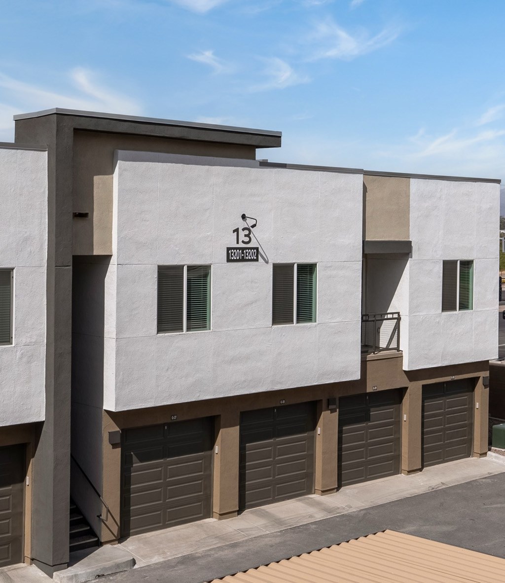 A modern building with the number 13 on it.