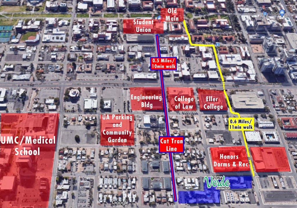 Zona Verde Apartments location